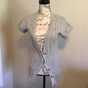 Short Sleeve Cardigan Sweater
